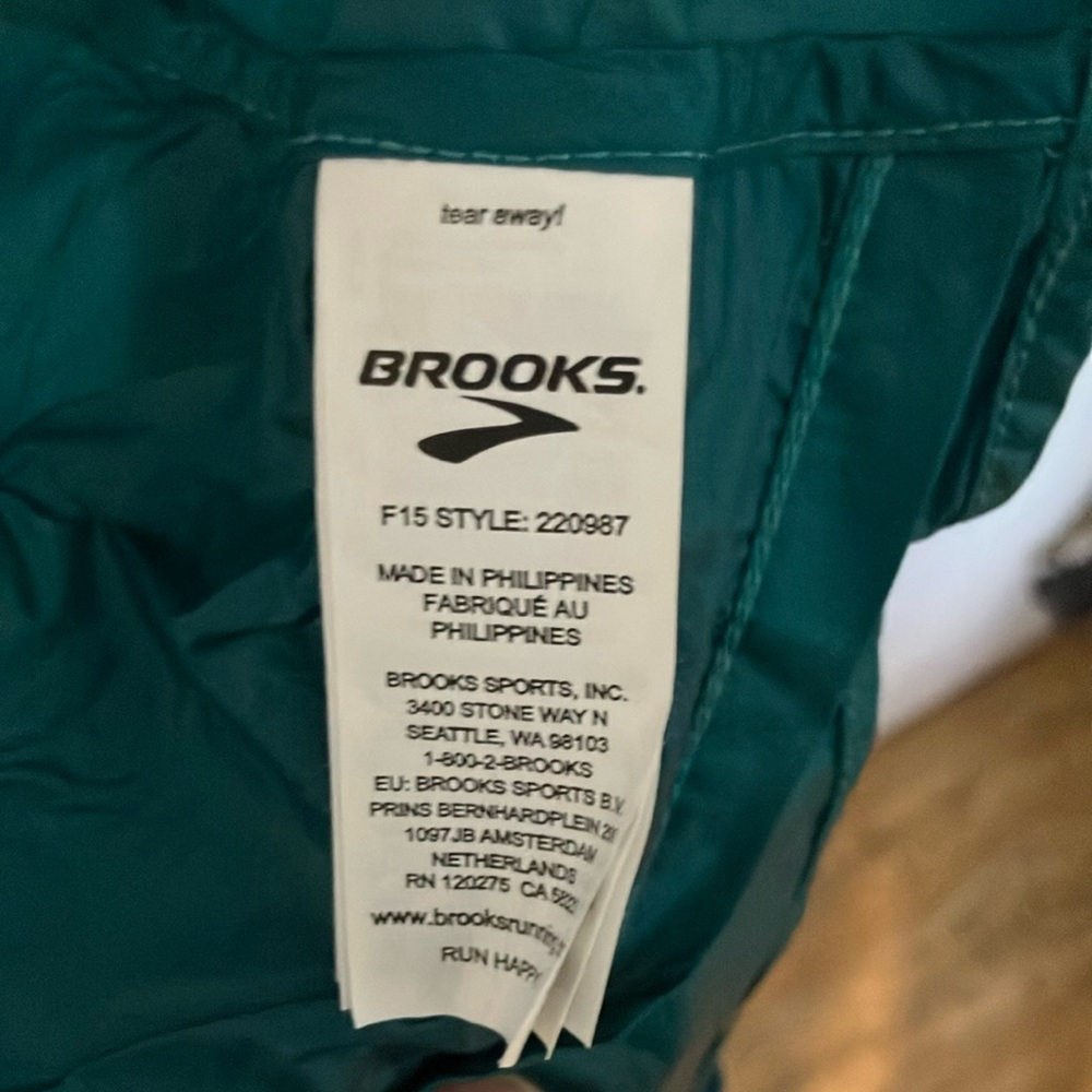 Brooks Green Windbreaker Jacket - Picture 4 of 11